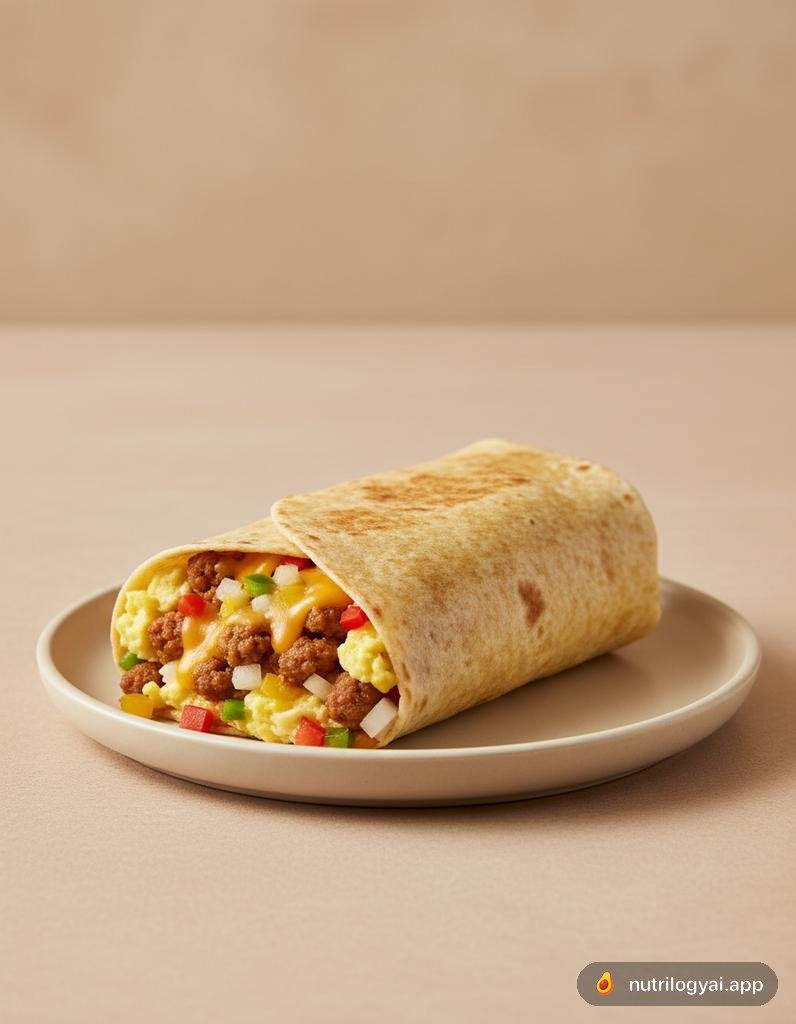 Wrap z kiełbasą z indyka