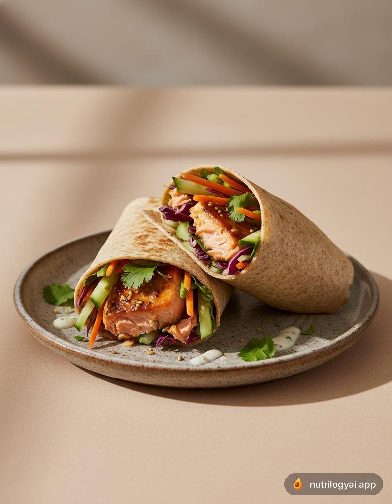 Miso-Lachs-Wrap