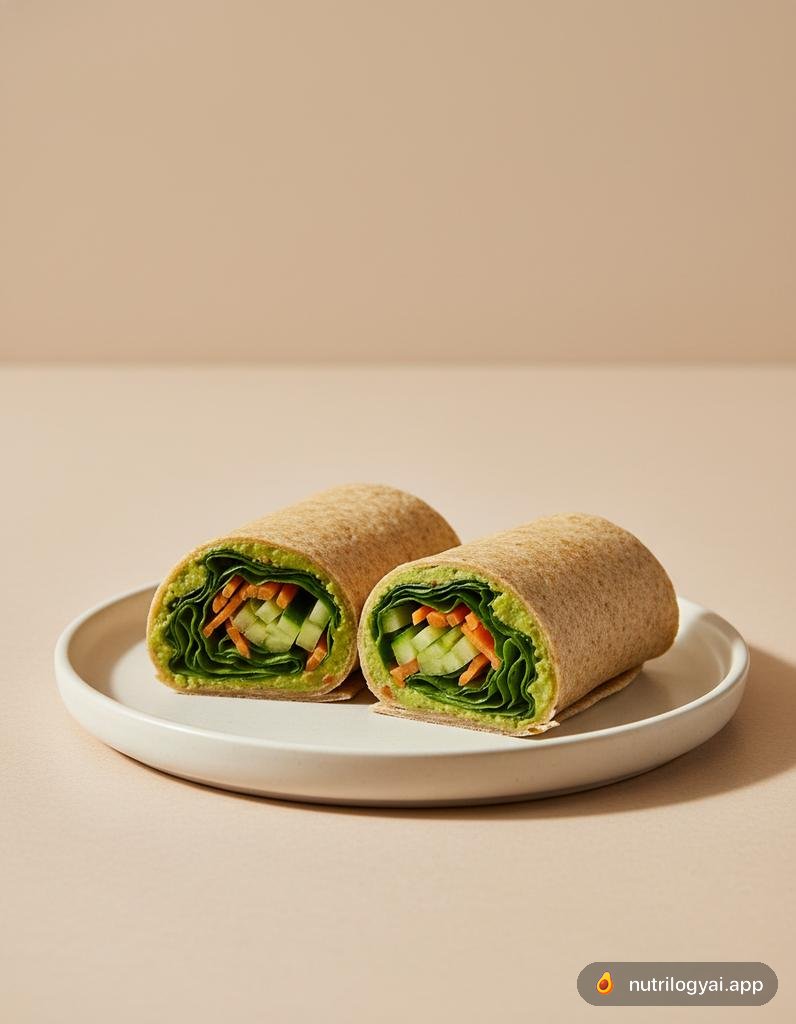 Edamame-Hummus-Wrap