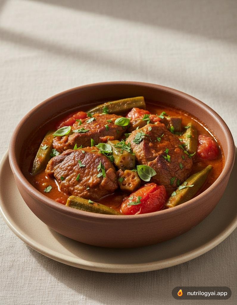 Bamia (Okra-Lamm-Eintopf)