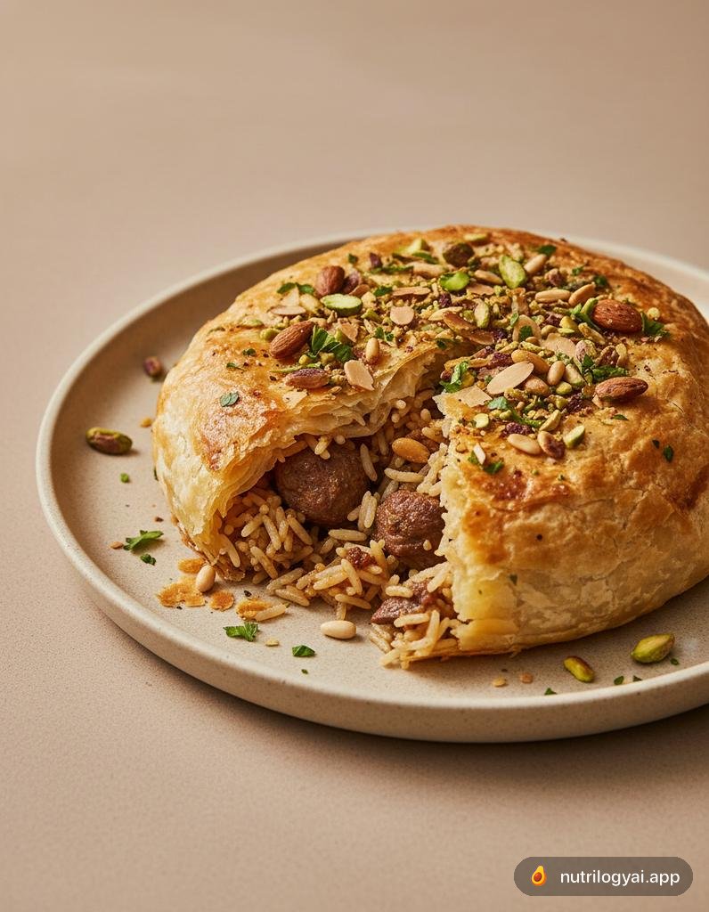 Оузі (Запіканка з пряної баранини та рису)