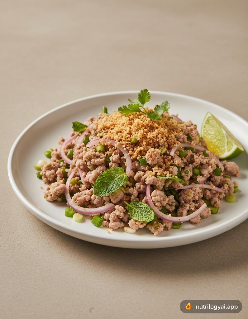 Larb (Insalata piccante di maiale tritato)