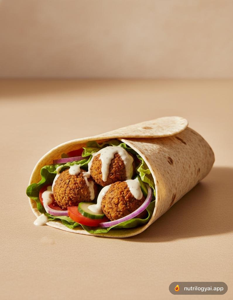 Wrap de Kofta de Lentejas