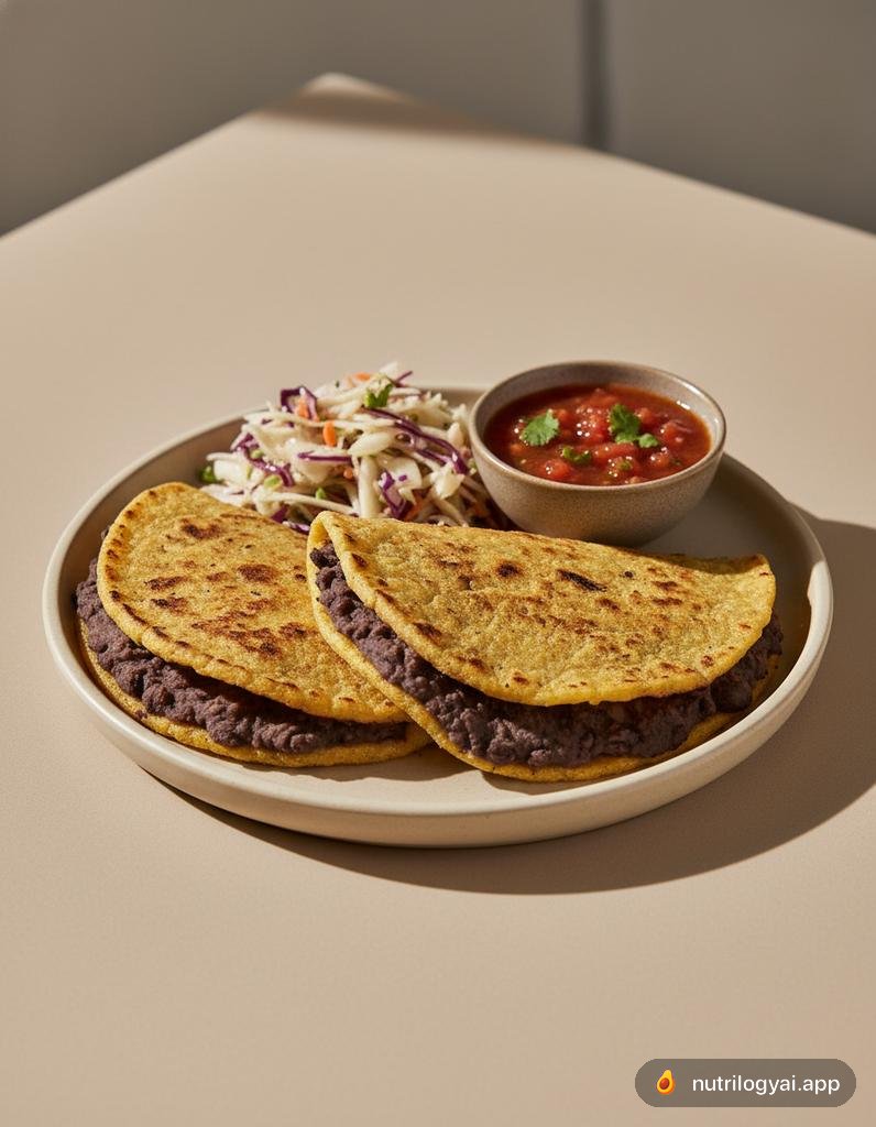 Bohnen-Pupusa