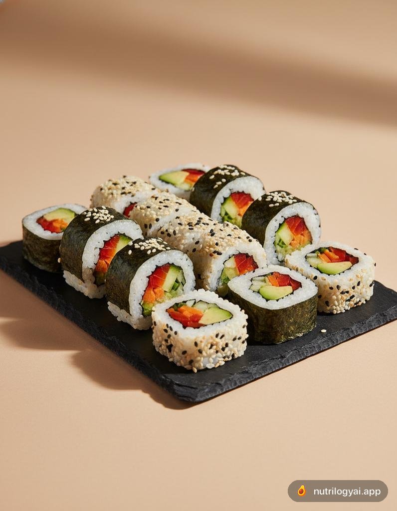 Gemüse-Sushi-Rollen