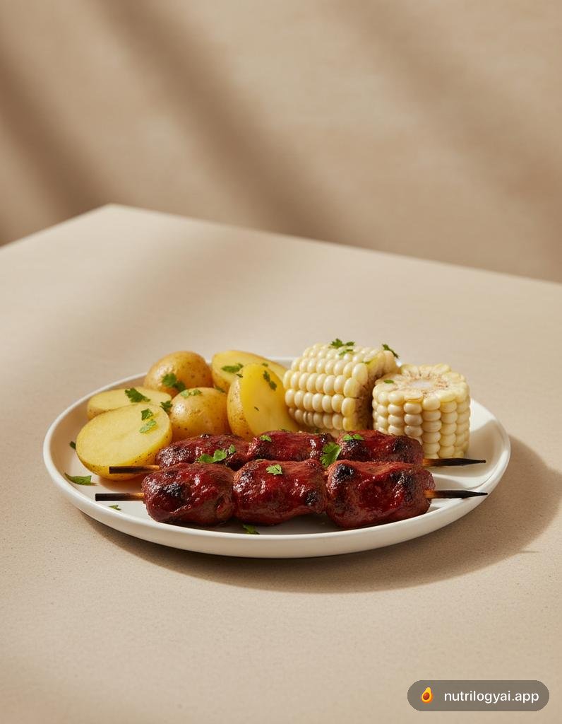 Anticuchos de Corazón (Peruanische Rinderherzspieße)