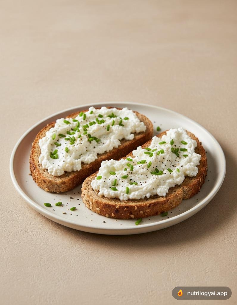 Tost z serkiem wiejskim