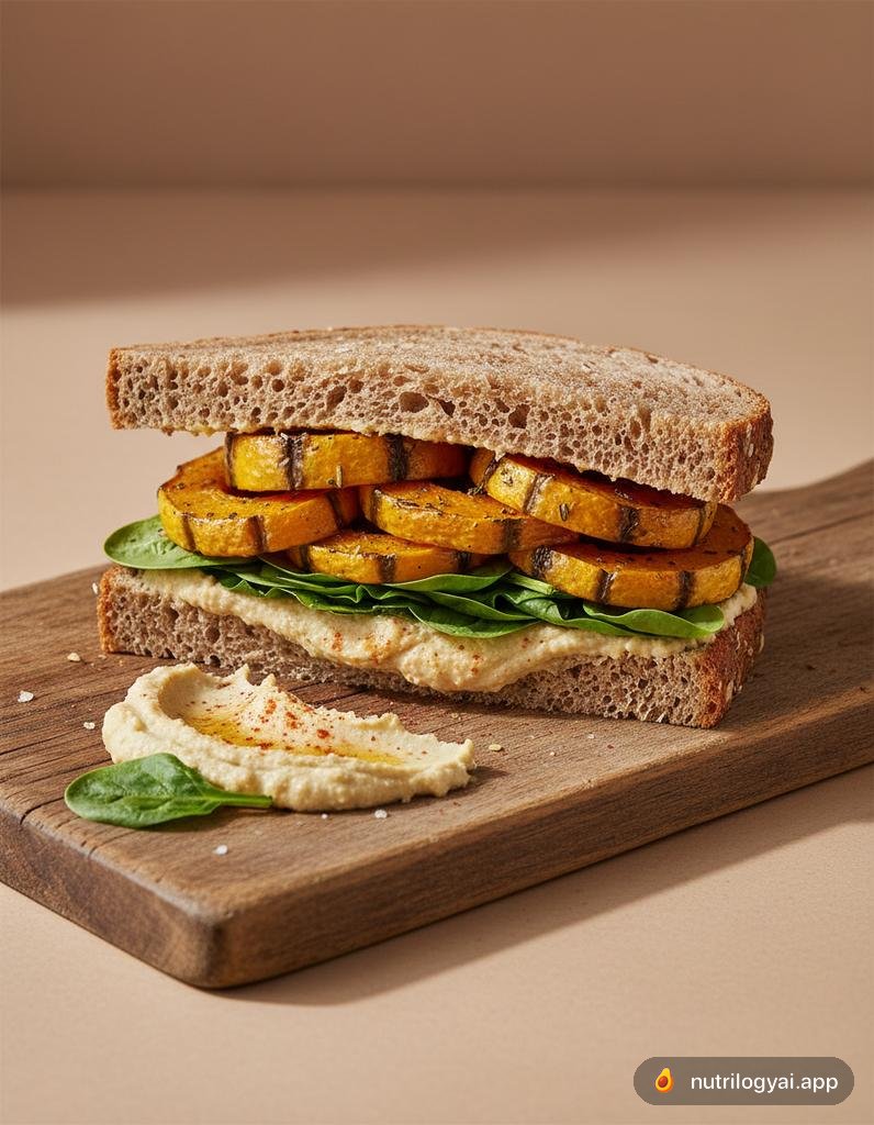 Sandwich di zucca arrosto