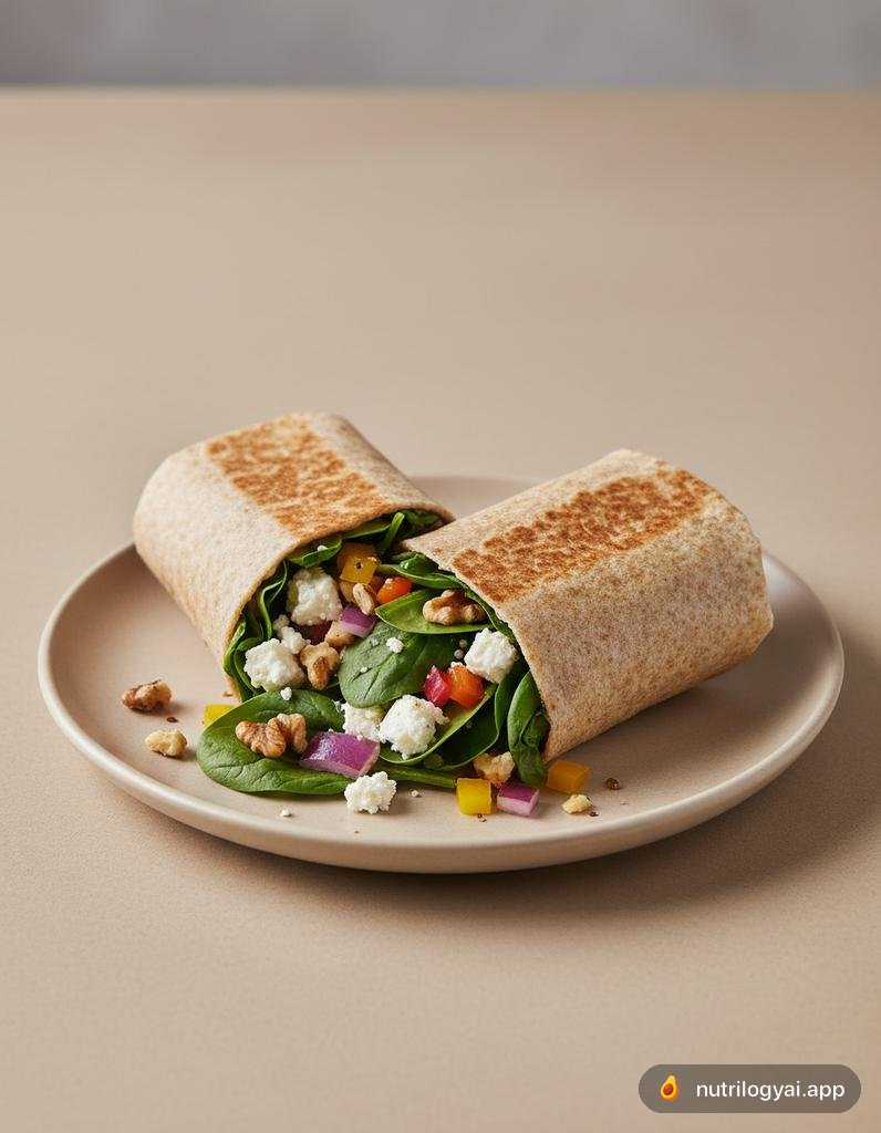 Wrap di Spinaci e Noci