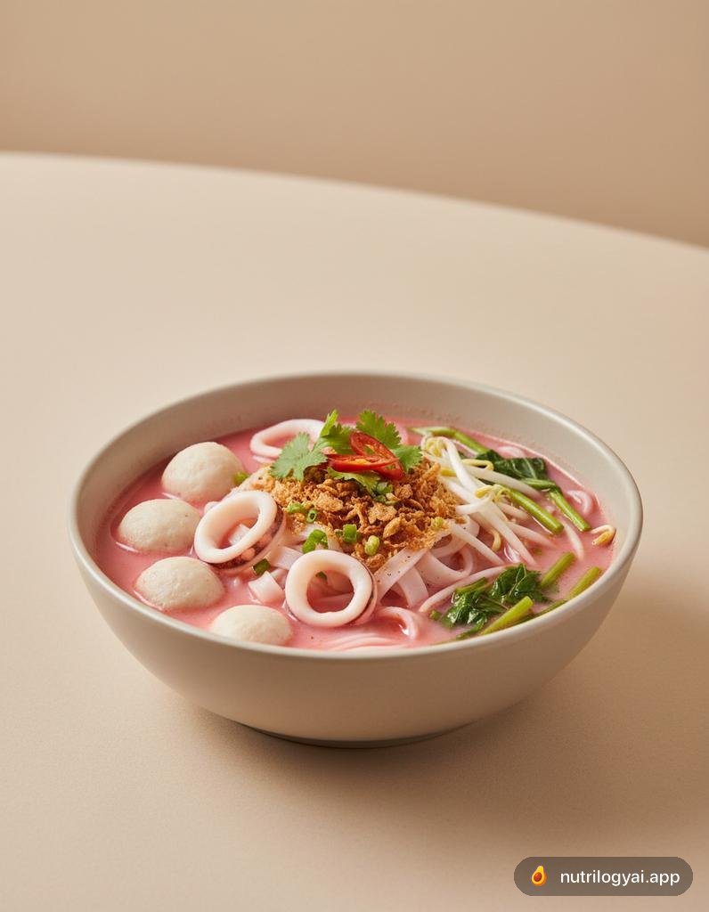 Yen Ta Fo (Zuppa di Noodles Rosa Thailandese)
