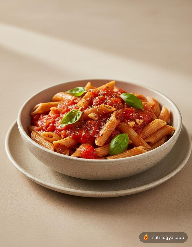 Vollkorn Penne mit Tomaten