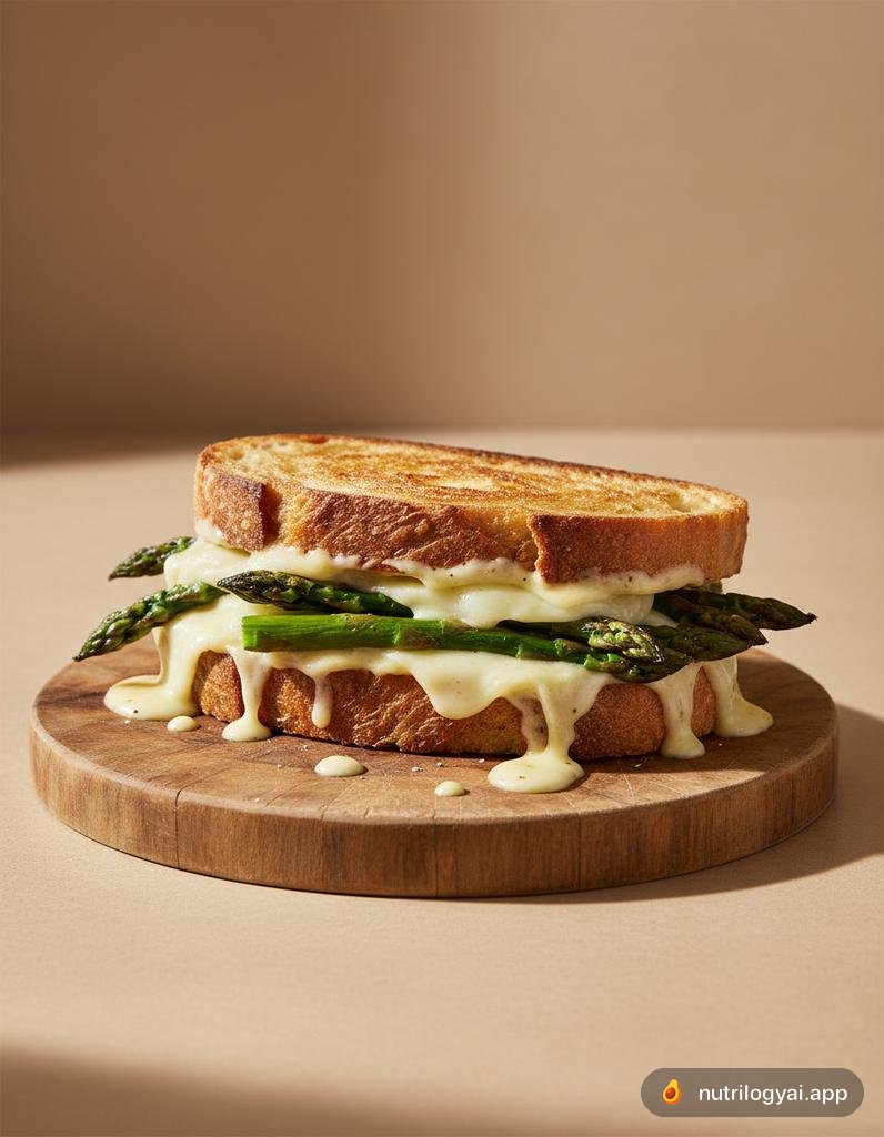 Panino con asparagi grigliati