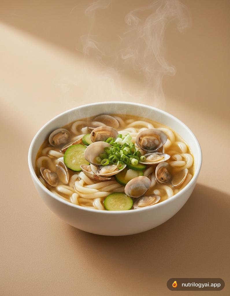 Bajirak Kalguksu (Zuppa di noodles con vongole)