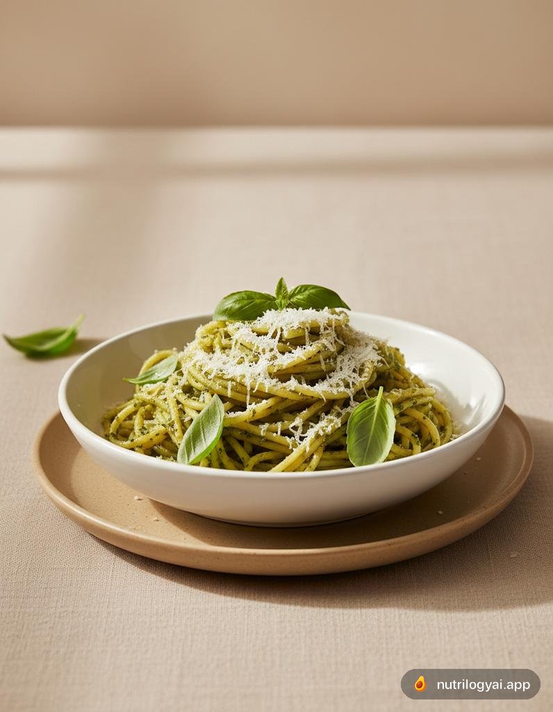 Nudeln mit Pesto (Fideos al Pesto)