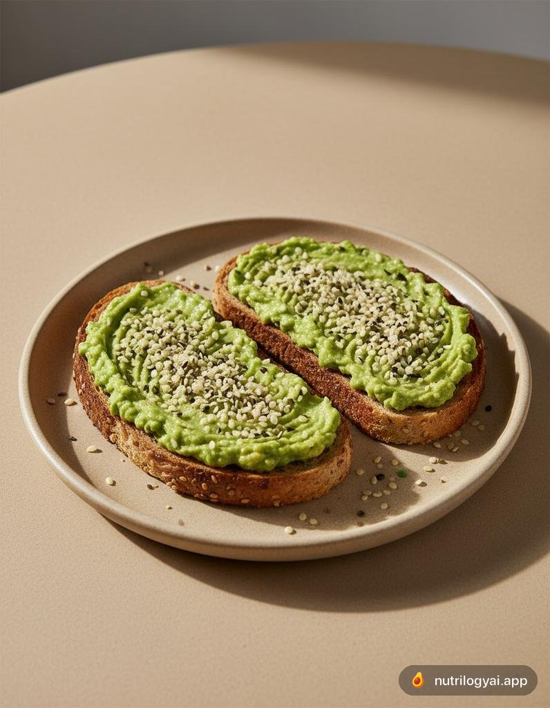 Avocado-Hanfsamen-Sandwich