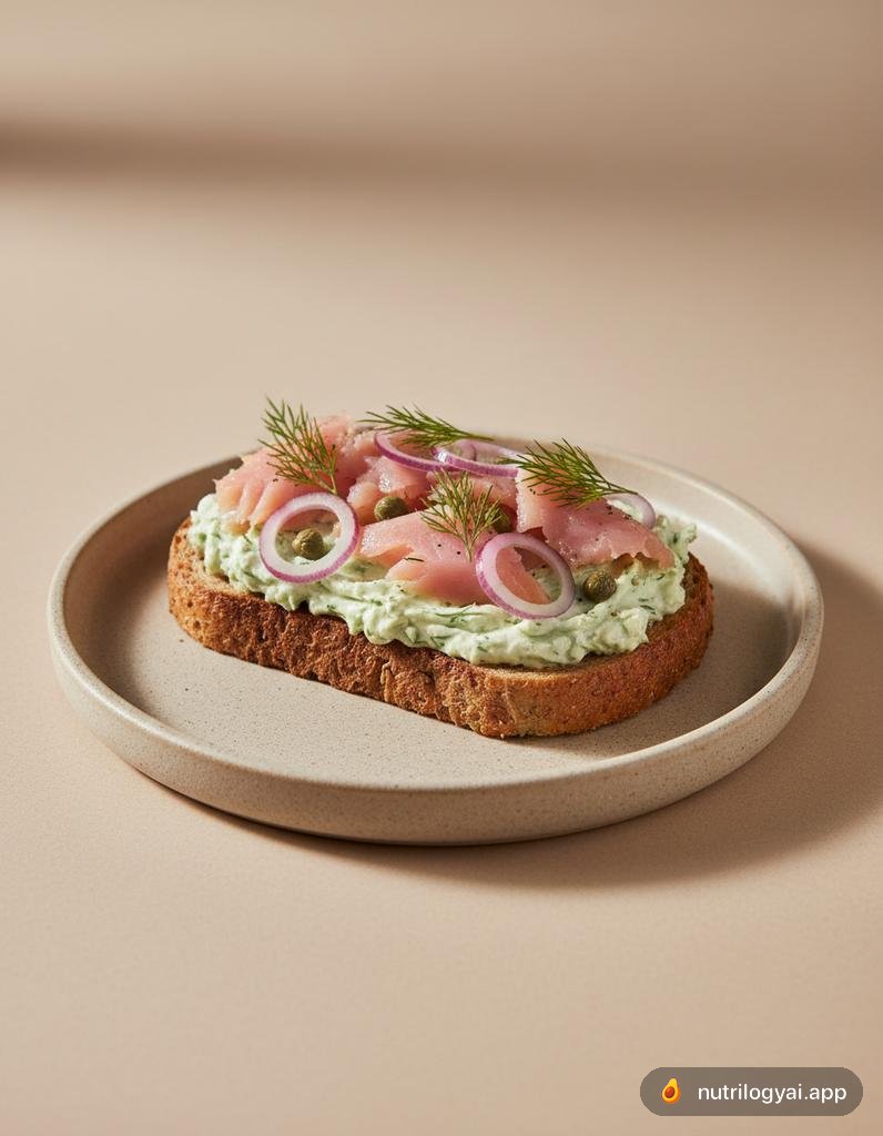 Sandwich à la truite fumée