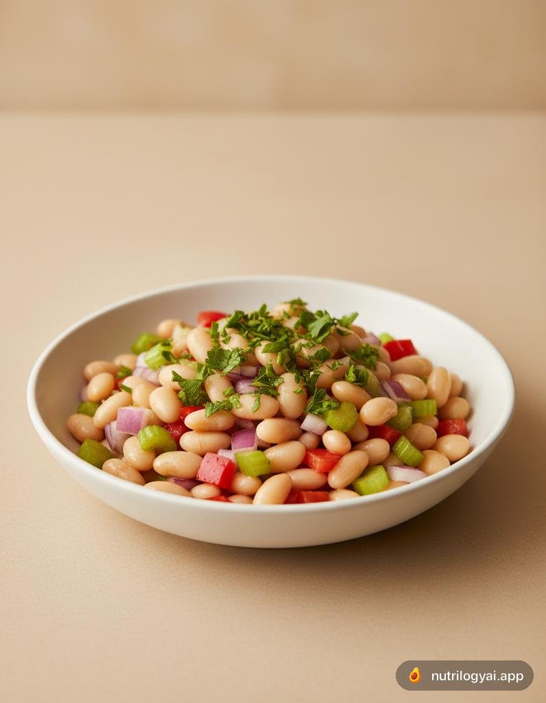 Салат з квасолі каннелліні