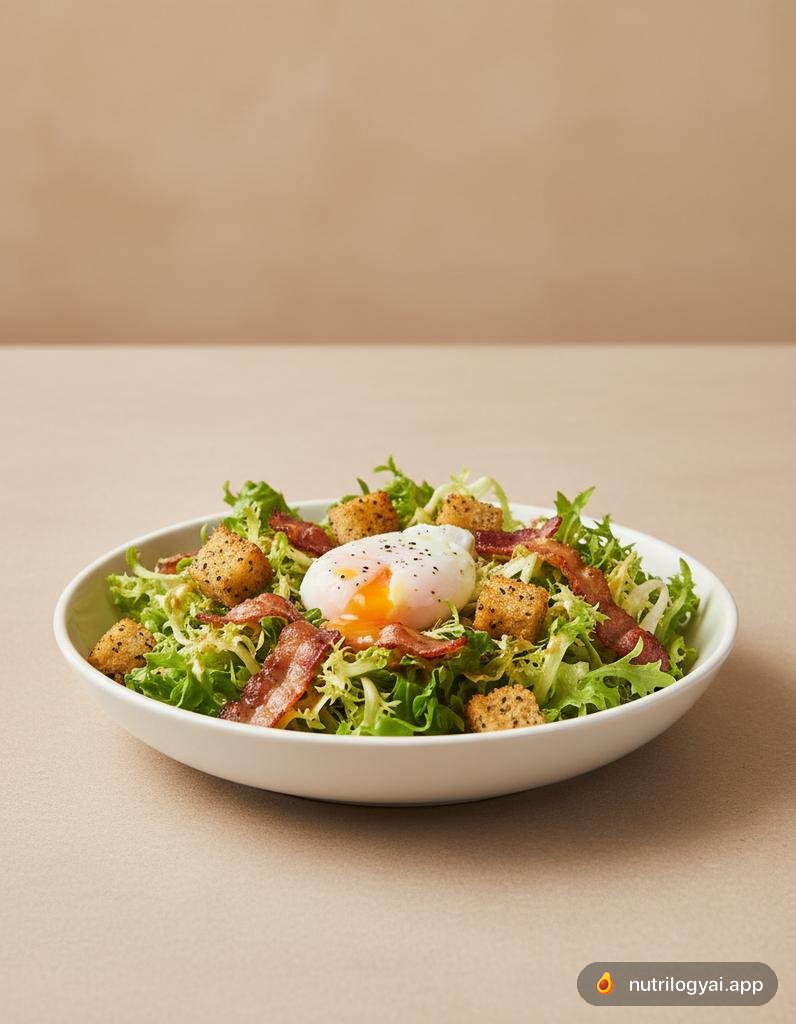 Ensalada Frisée con Lardones
