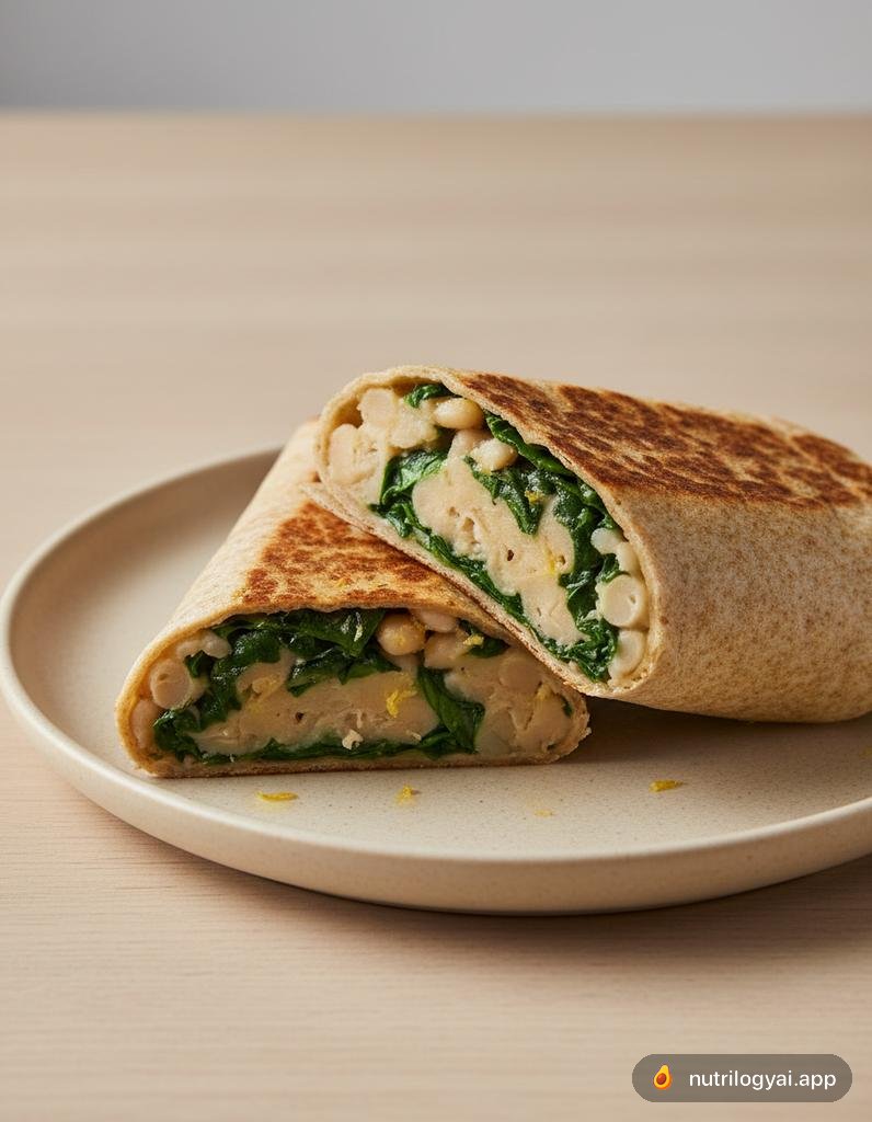 Wrap Kacang Putih dan Sage