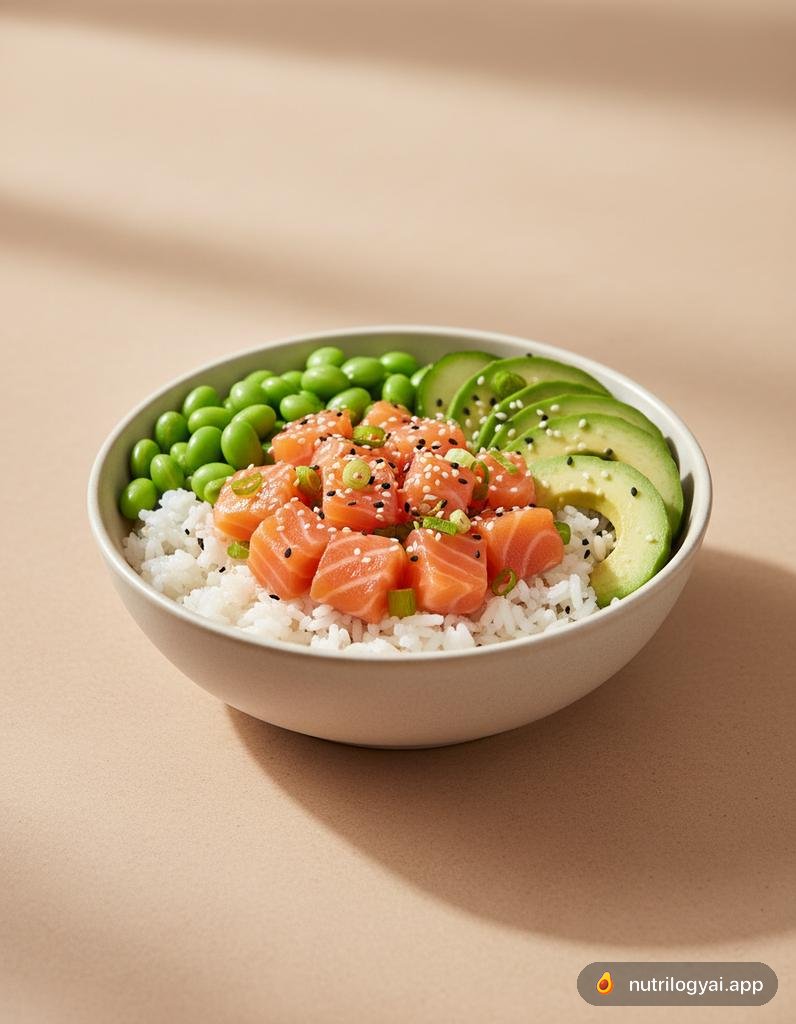Poke bowl de salmón