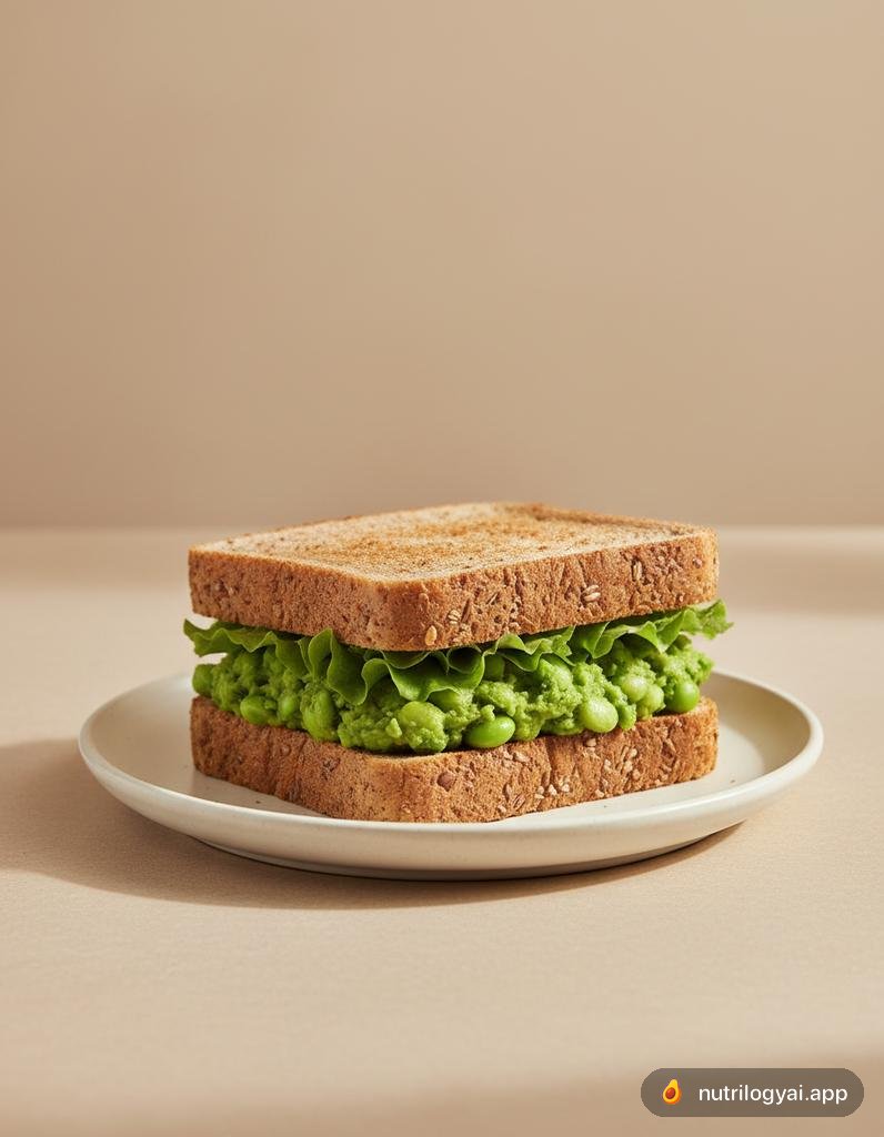 Sándwich de Puré de Edamame