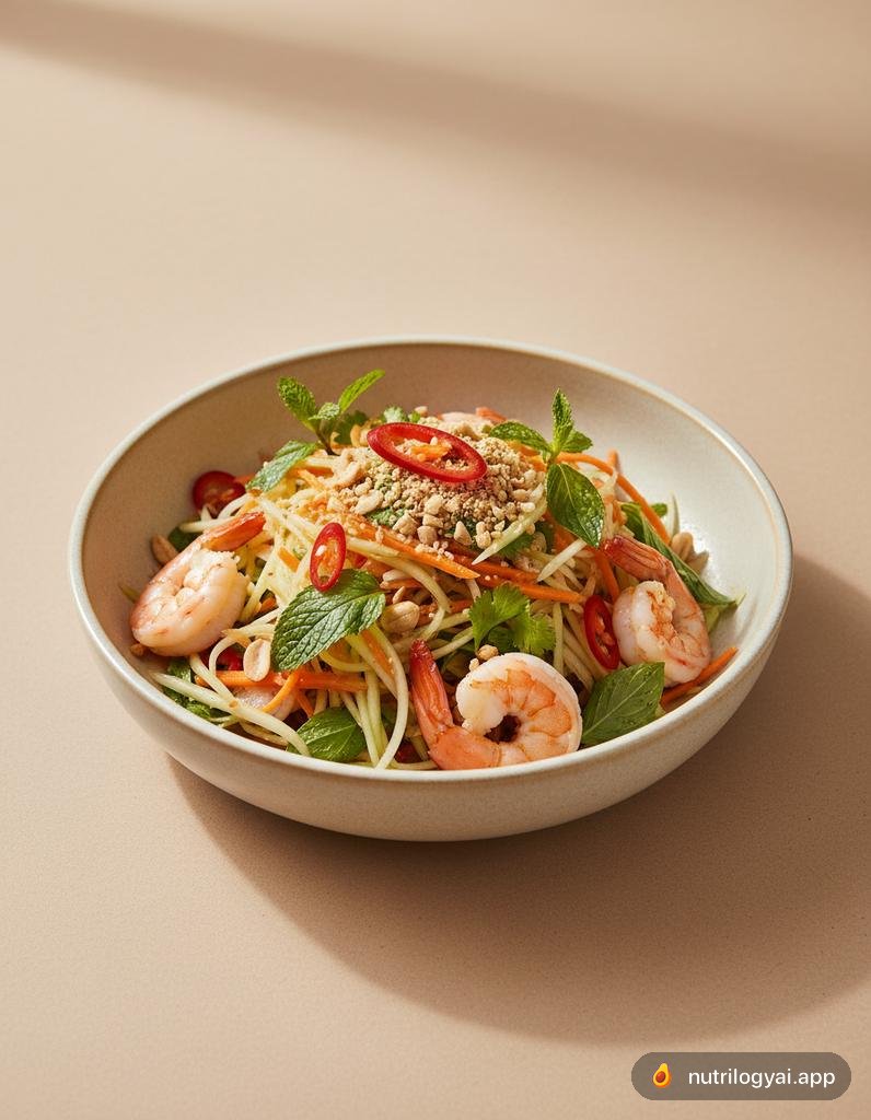 Ensalada Vietnamita de Papaya Verde (Gỏi Đu Đủ)