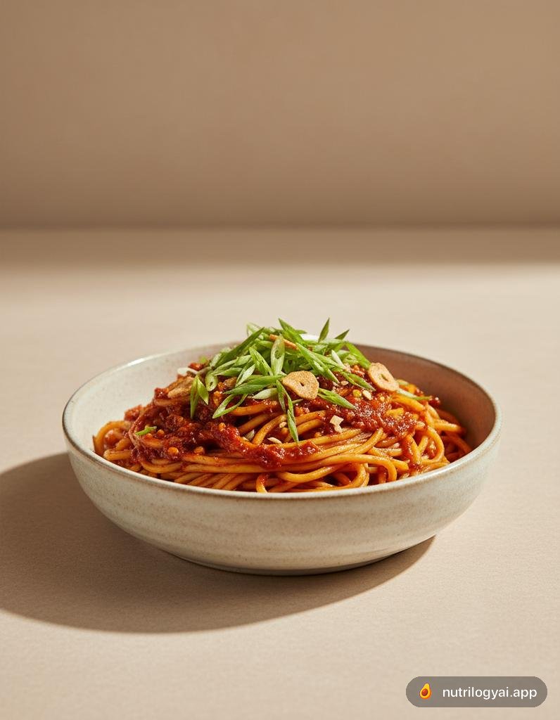 Fideos con ajo y chile