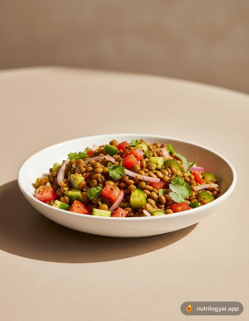 Ensalada de lentejas especiadas