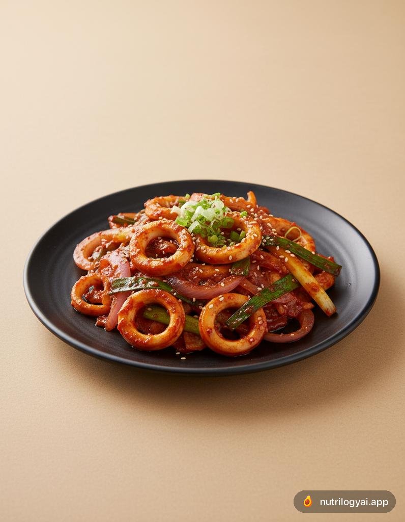 Calamari piccanti saltati in padella (Ojingeo-bokkeum)