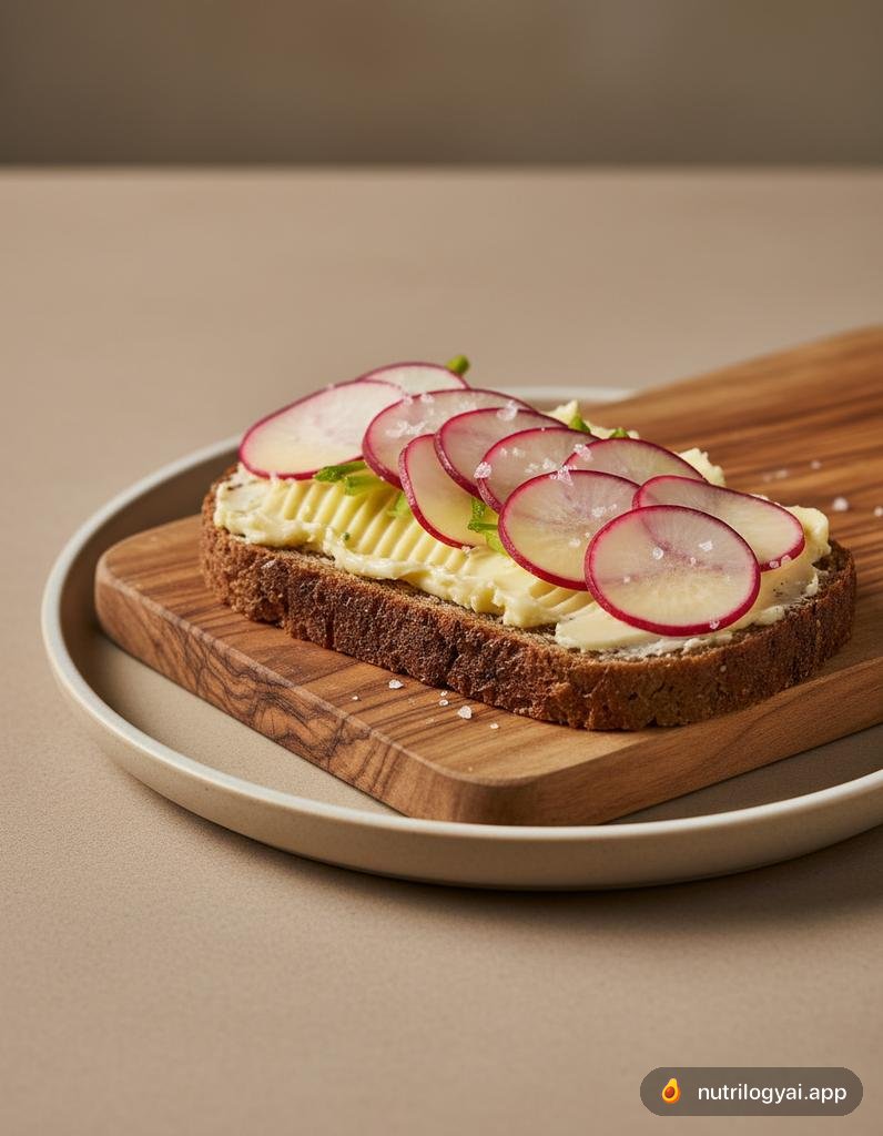 Roggenbrot mit Radieschen