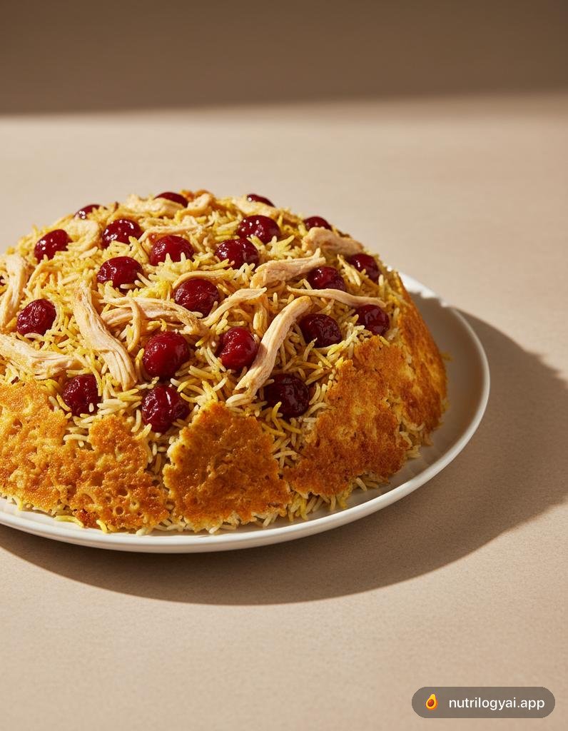 Riz aux cerises aigres et poulet (Albaloo Polo)