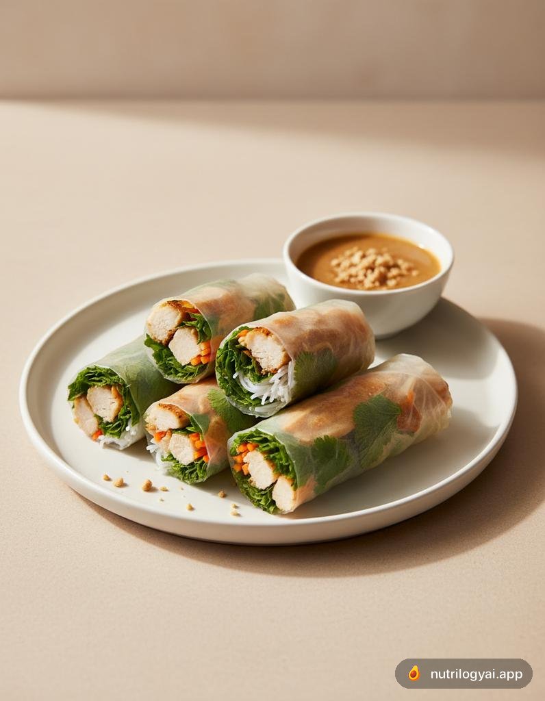 Involtini estivi vietnamiti di pollo