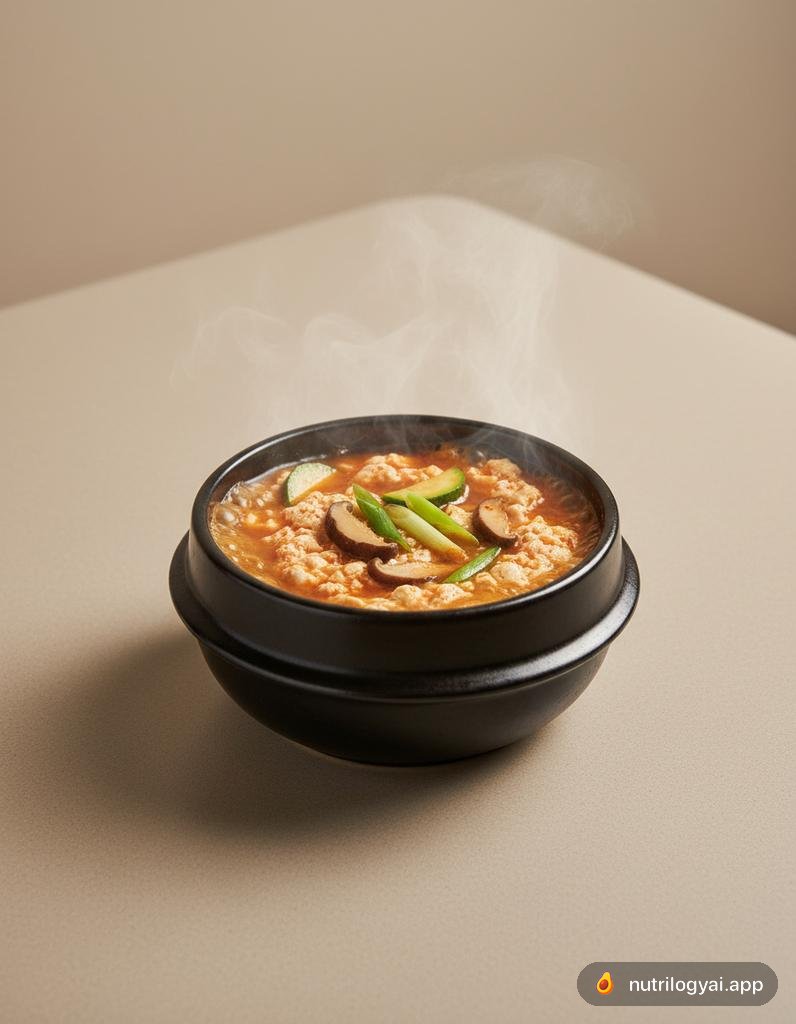 Sundubu Jjigae Vegetariano (Ensopado de Tofu Macio)