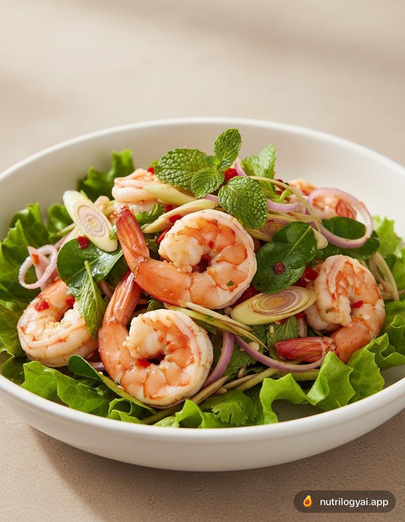 Pla Gung (Salade Épicée de Crevettes)