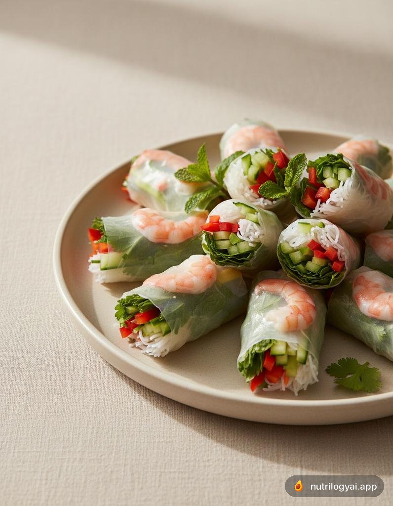 Involtini estivi di gamberi