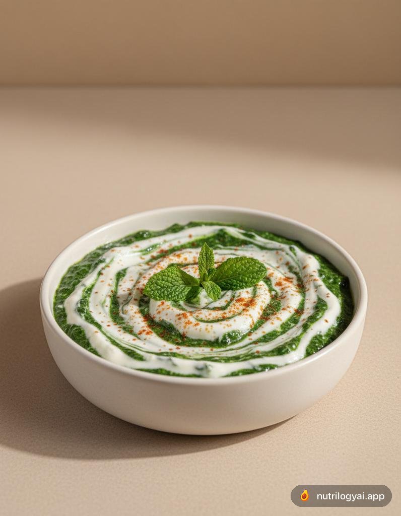 Borani Esfanaj (Trempette d'épinards et yaourt)