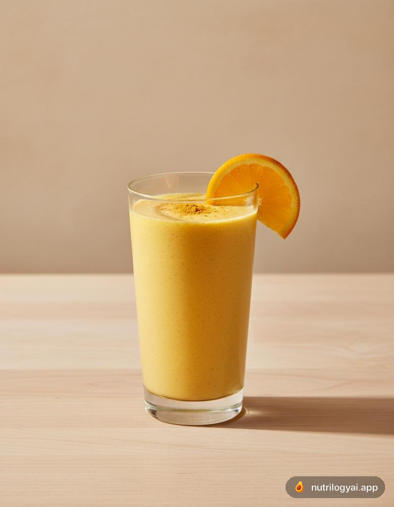 Smoothie de Gengibre e Cúrcuma