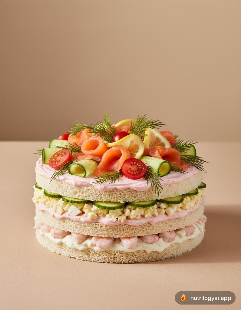 Smörgåstårta (Schwedische Sandwichtorte)