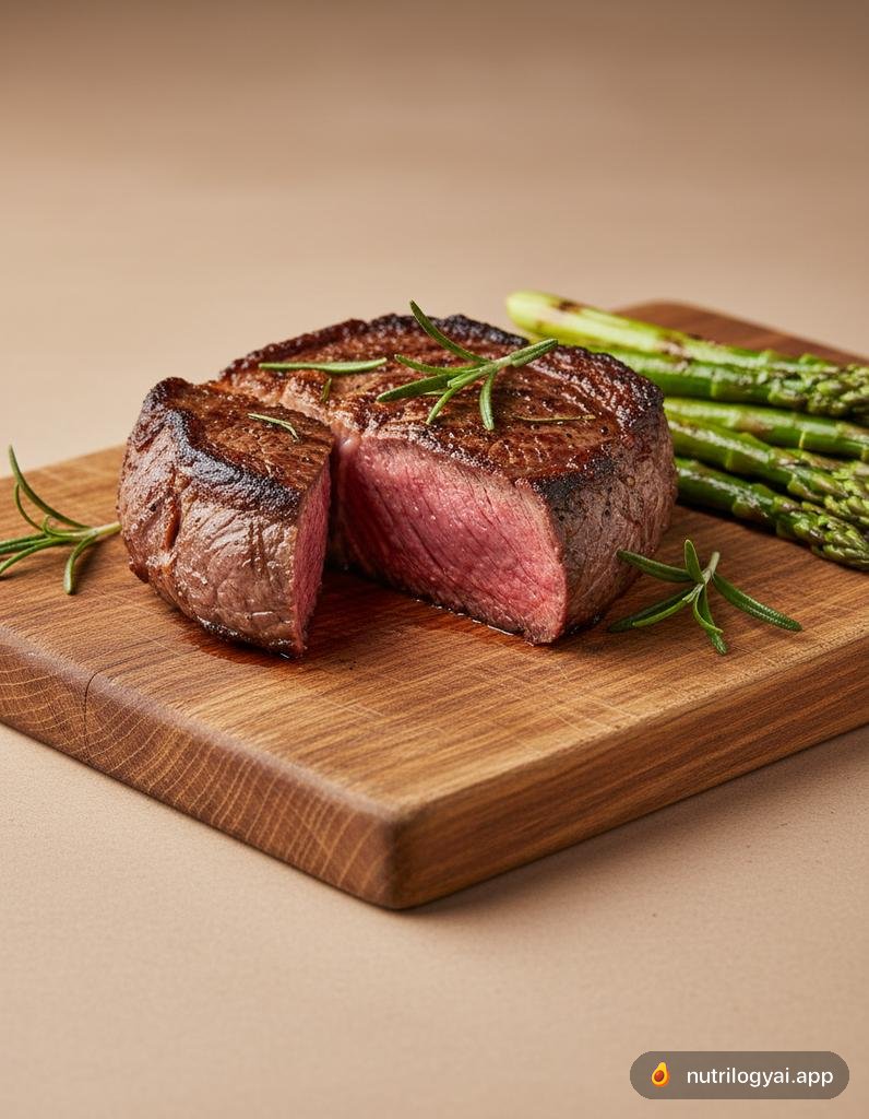 Bife de emú a la parrilla
