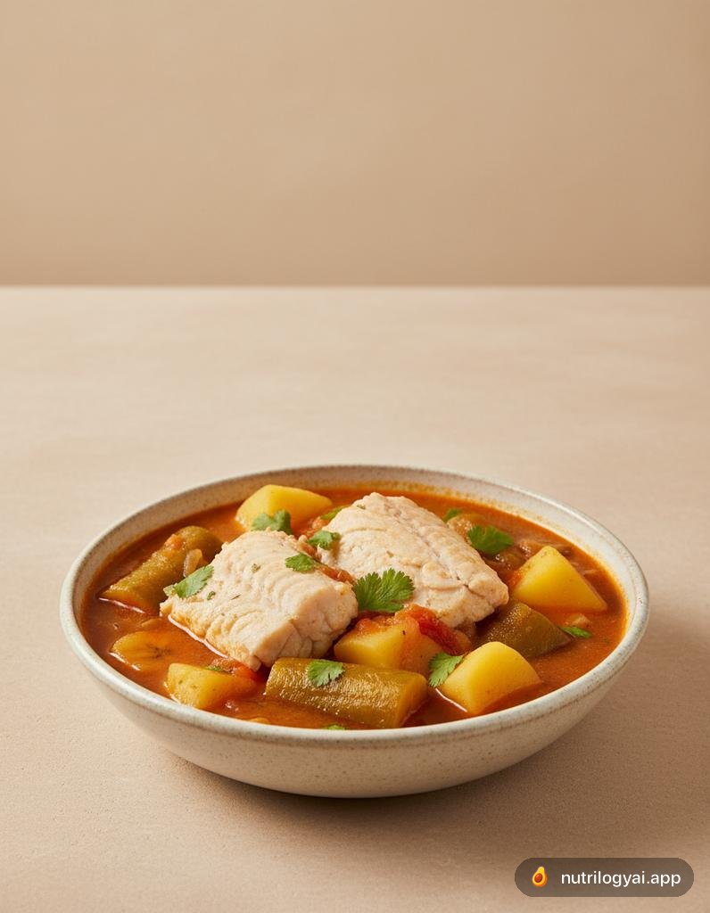 Viudo de Pescado (Stufato di Pesce Colombiano)