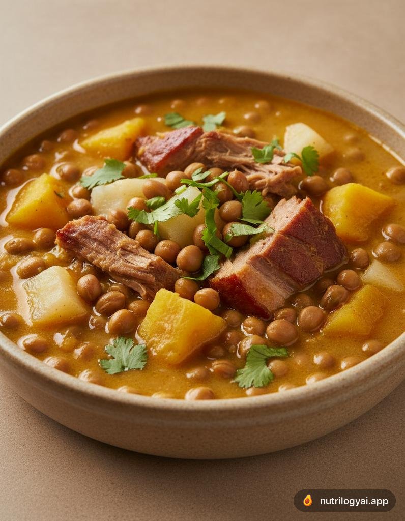 Zuppa di piselli piccione (Sopa de Guandú)