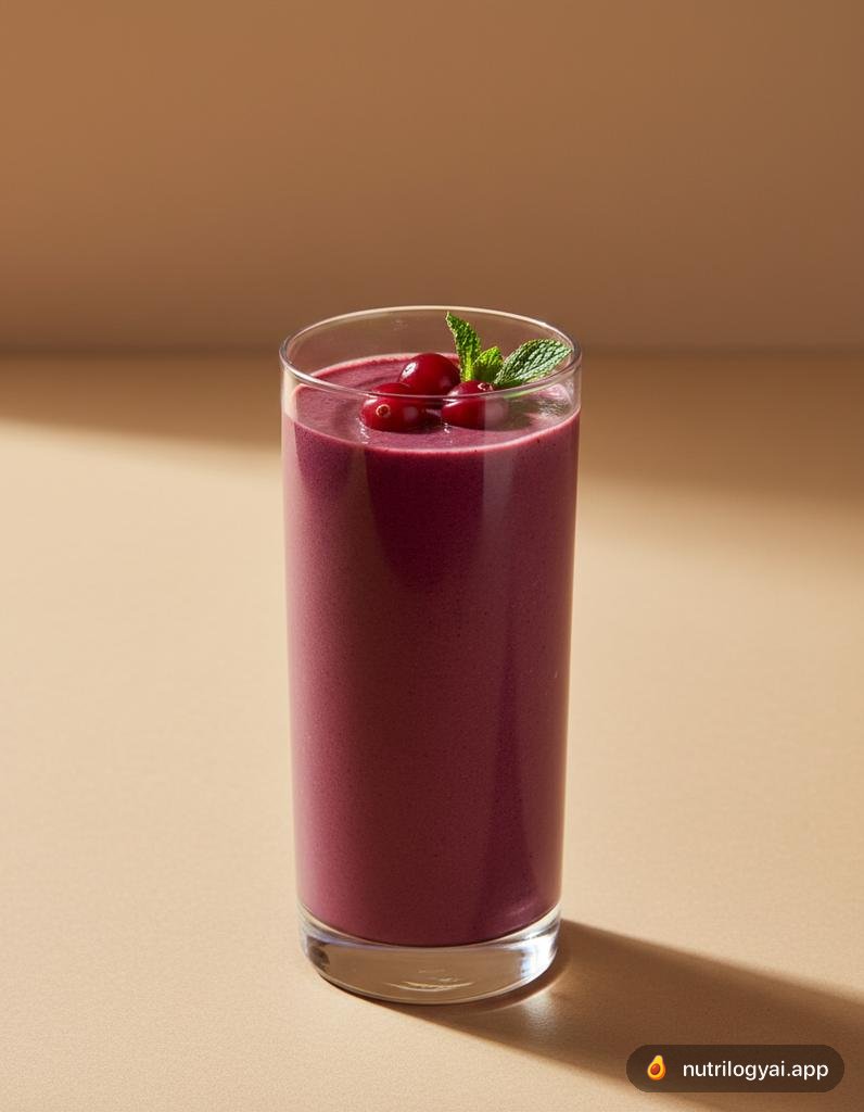 Frullato di mirtilli rossi