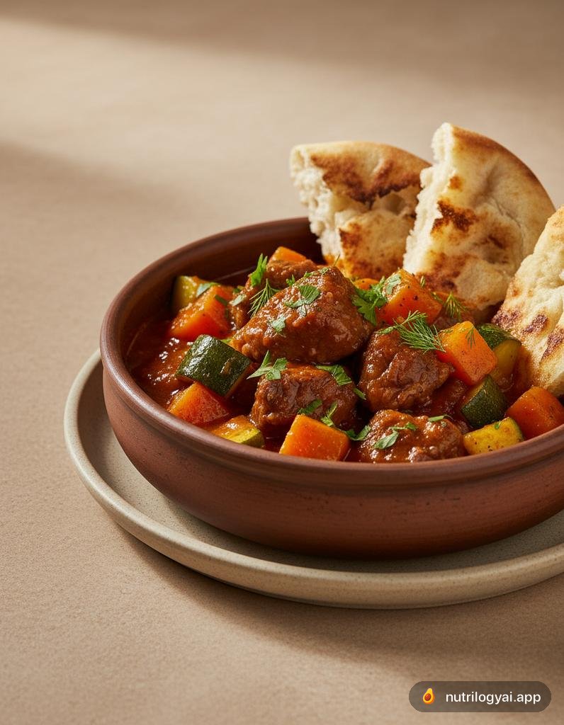 Margoog (Stufato di Agnello e Verdure con Pane Piatto)