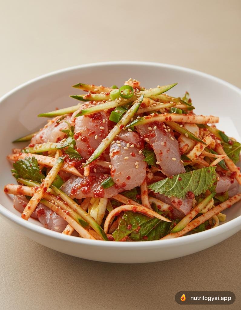 Hwe (salade coréenne de poisson cru)