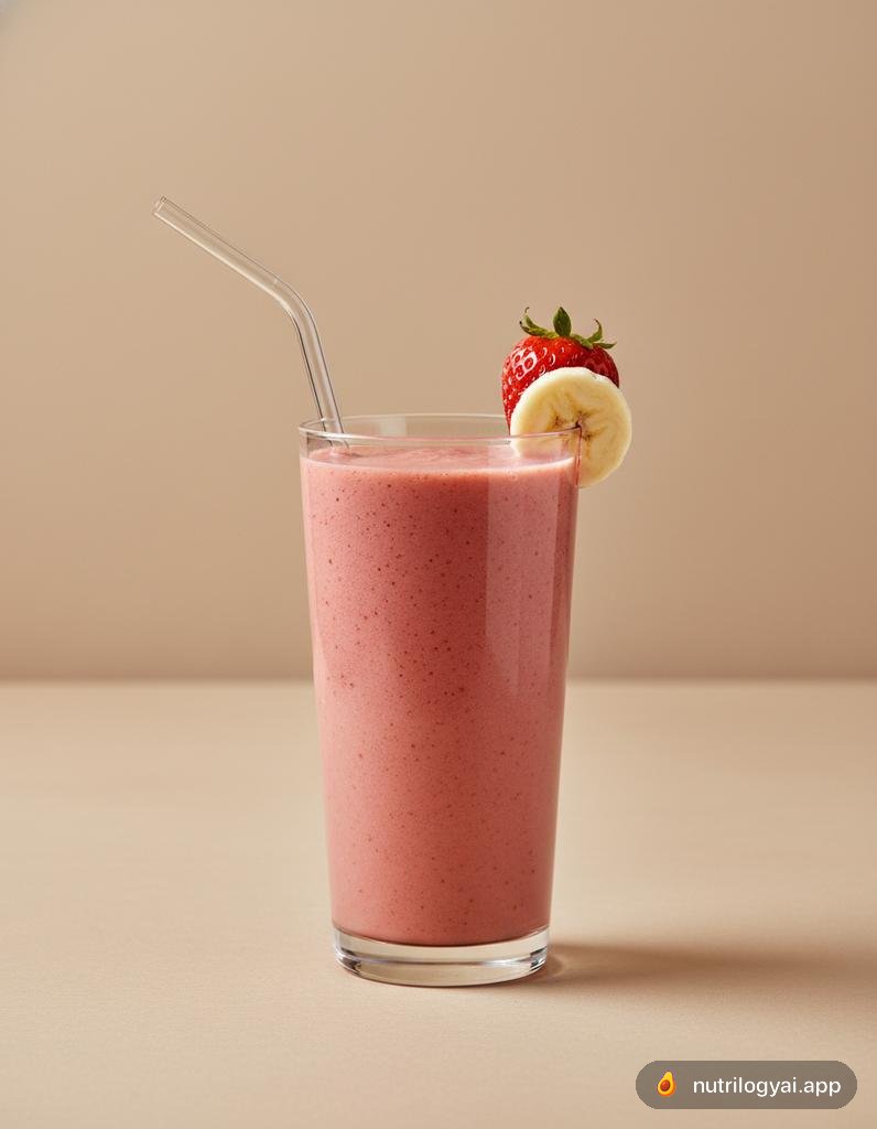 Smoothie Stroberi Pisang