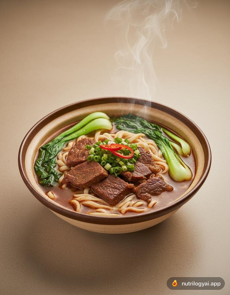 Soupe de nouilles au bœuf taïwanaise