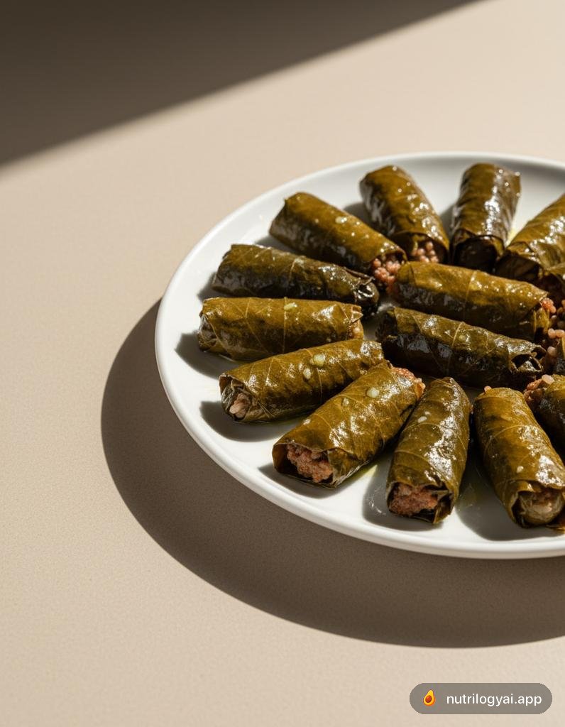 Dolmades (Foglie di vite ripiene)