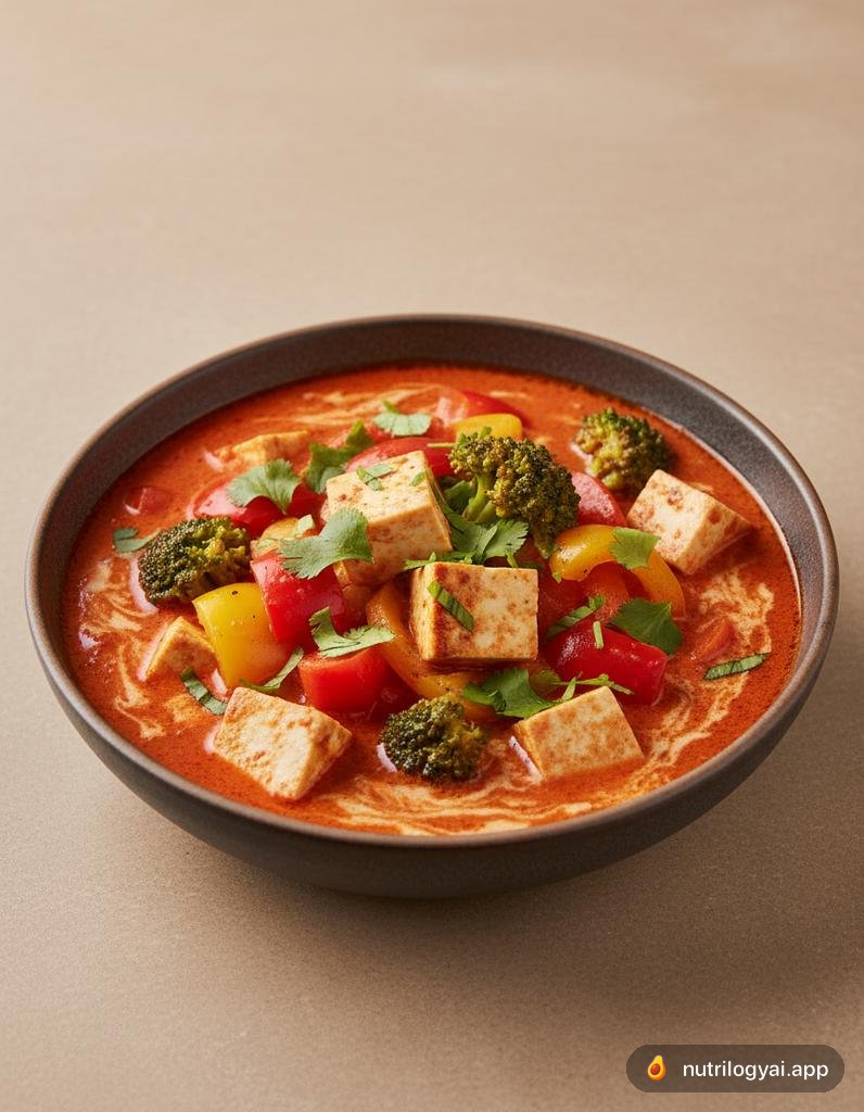 Curry rosso al tofu