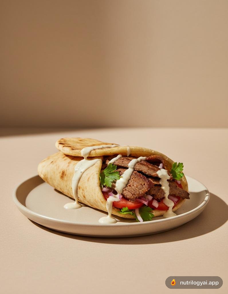 Wrap di Shawarma di Manzo