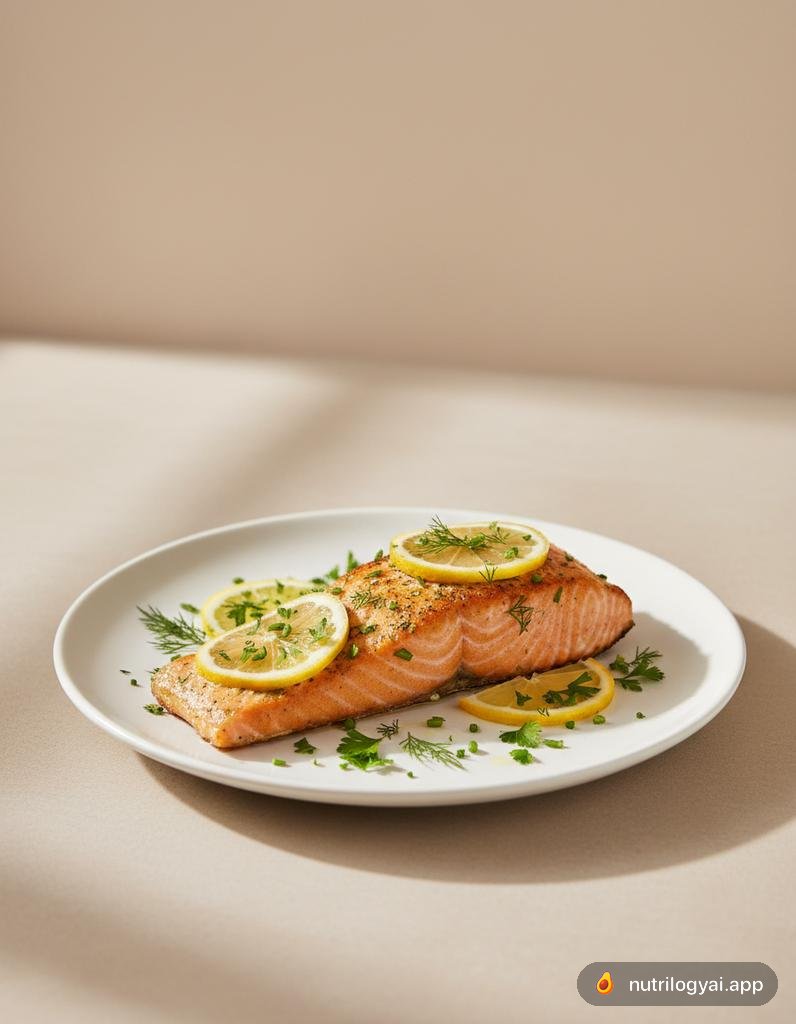 Salmone al limone ed erbe aromatiche